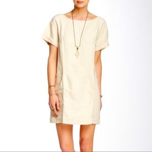 Free People Linen pocket mini dress